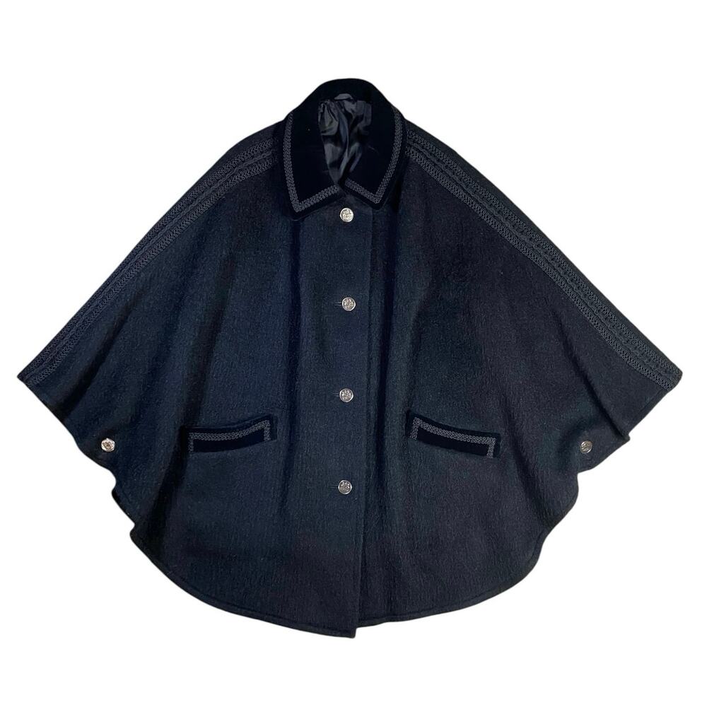 Vintage 50s Victorian Wool Capelet - OS